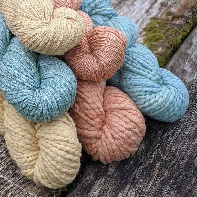 naturally dyed cotton yarns