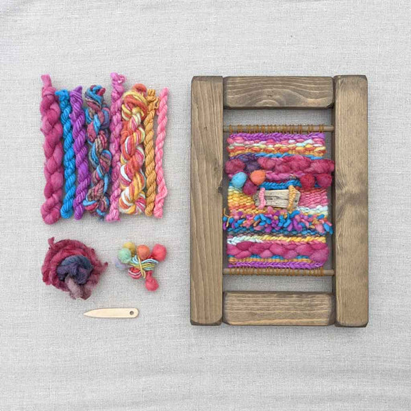 beginners weaving kit  bright colors