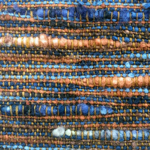 brinkley loom weaving blue brown