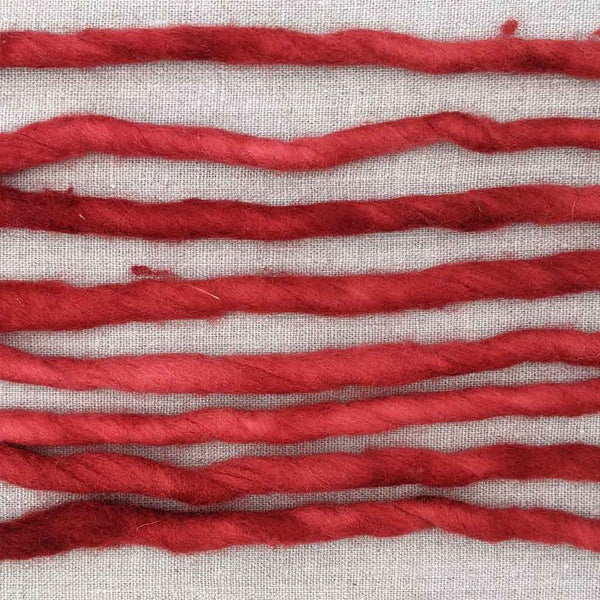 bulky red wool yarn