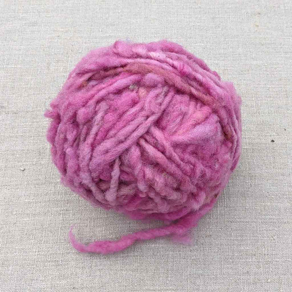 chunky pink weaving yarn