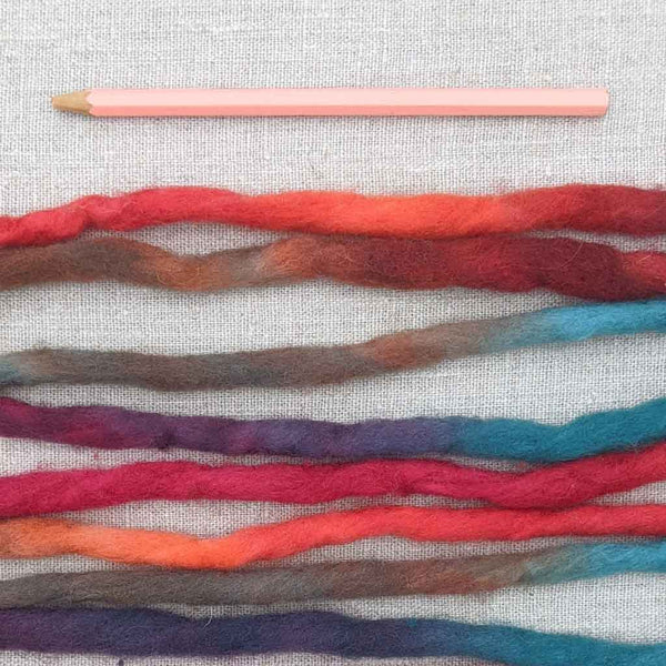 craft yarn red tones