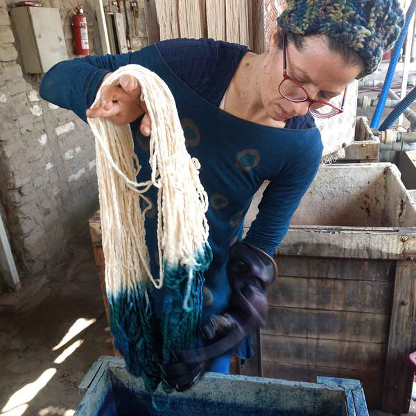 dyeing cotton yarn for wildwoven