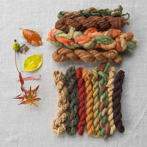 fall colour yarn bundle