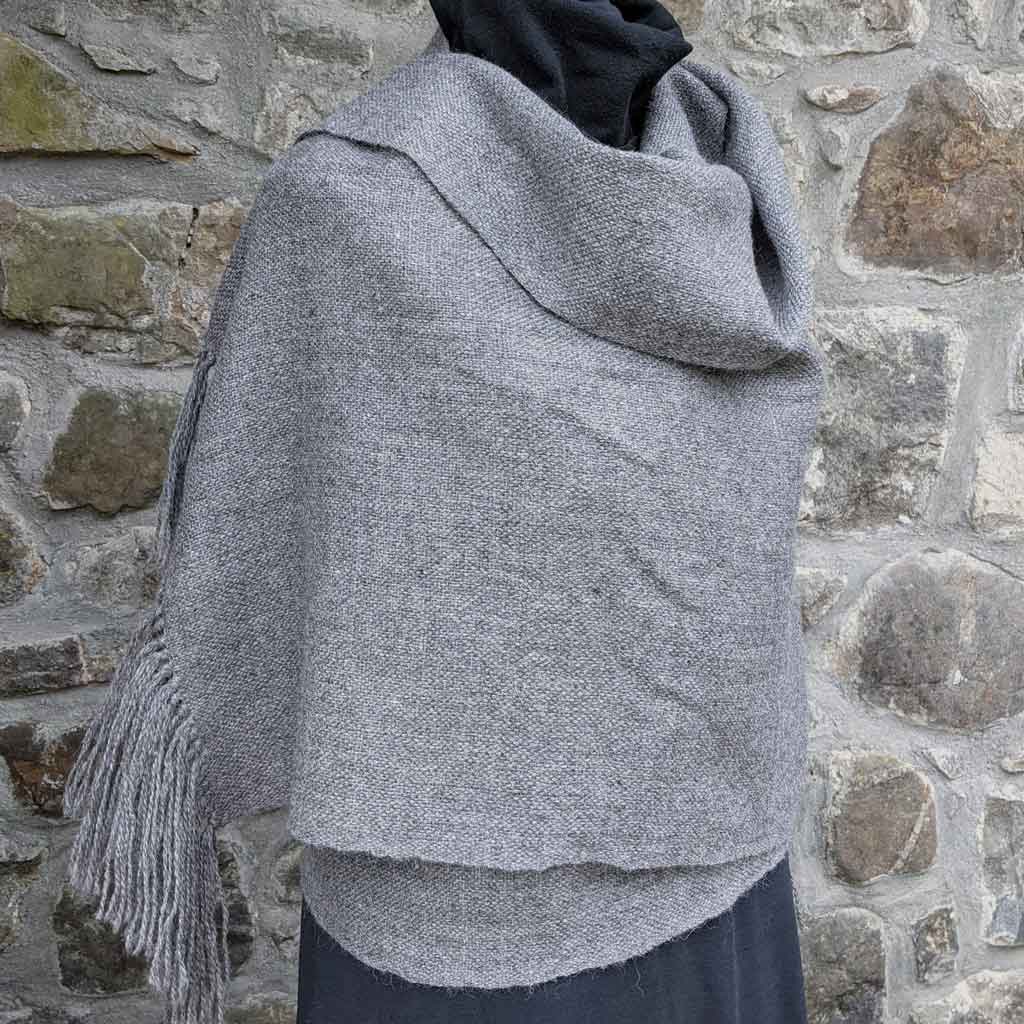 grey shawl