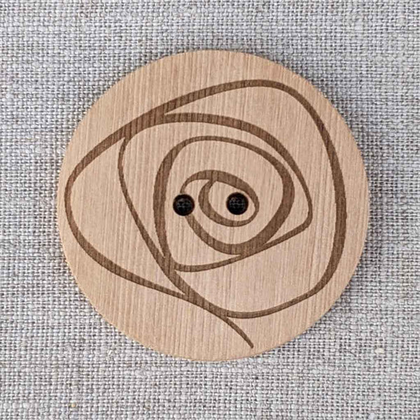 large wooden button for coat
