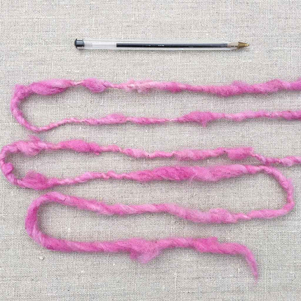 natural dye pink weaving yarn