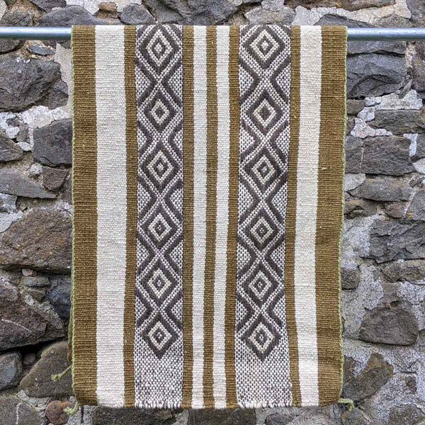 naturally dyed wool rug