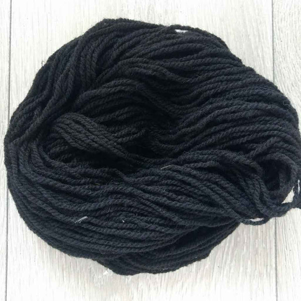 naturally dyed yarn black