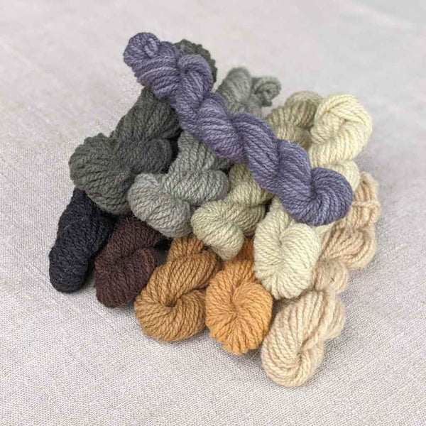 naturally dyed yarn selection