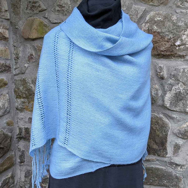 pale blue shawl