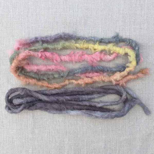 pastel coloured weaving yarns