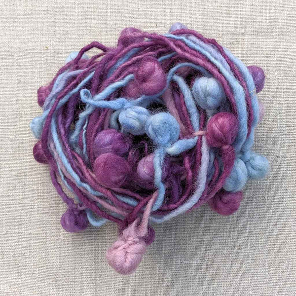 purple blue novelty yarn