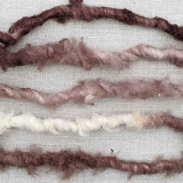 super bulky weaving yarn brown white