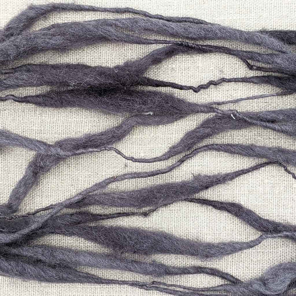 thick thin wool yarn blue grey