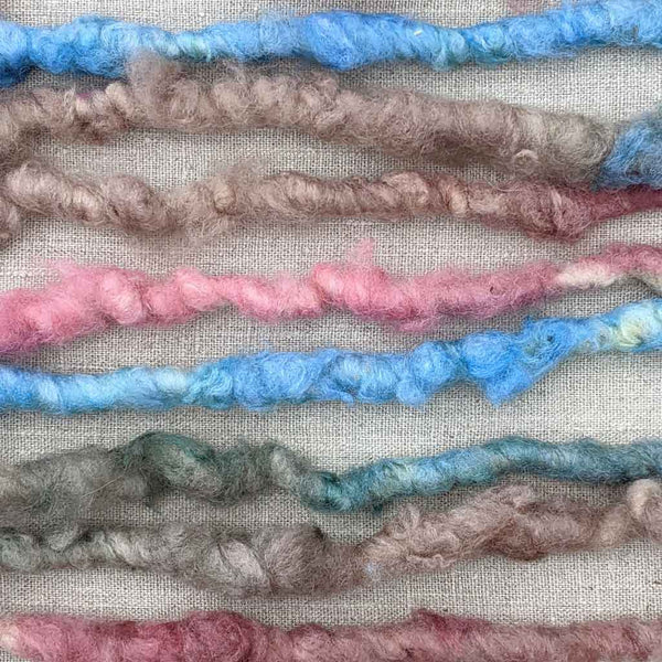 weaving yarn pastels