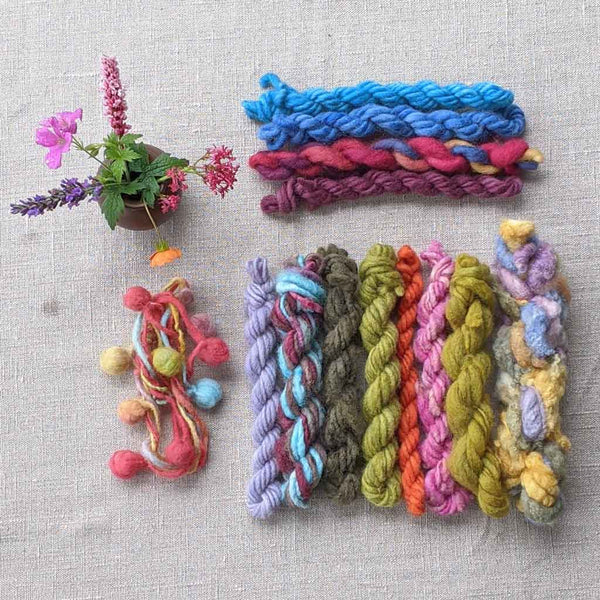 weaving yarn selection summer colors
