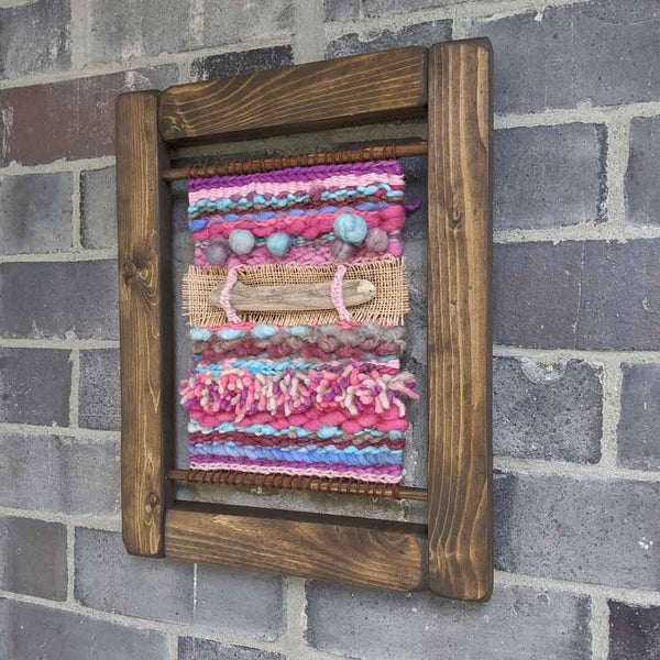 wildwoven weaving kit pink