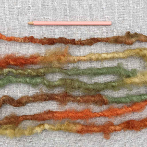 wool for wallhangings fall colors