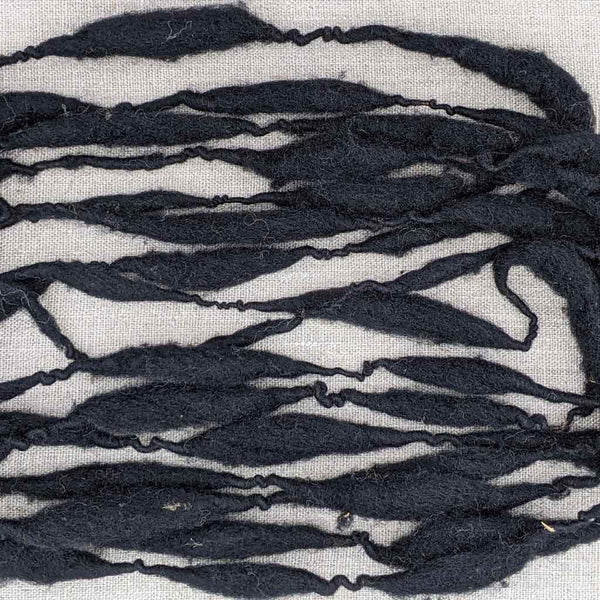 yarn varying thickness black